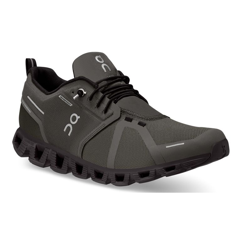 ON Cloud 5 Wasserdicht Olive Schwarz Herren Sneaker Grün 59.98840
