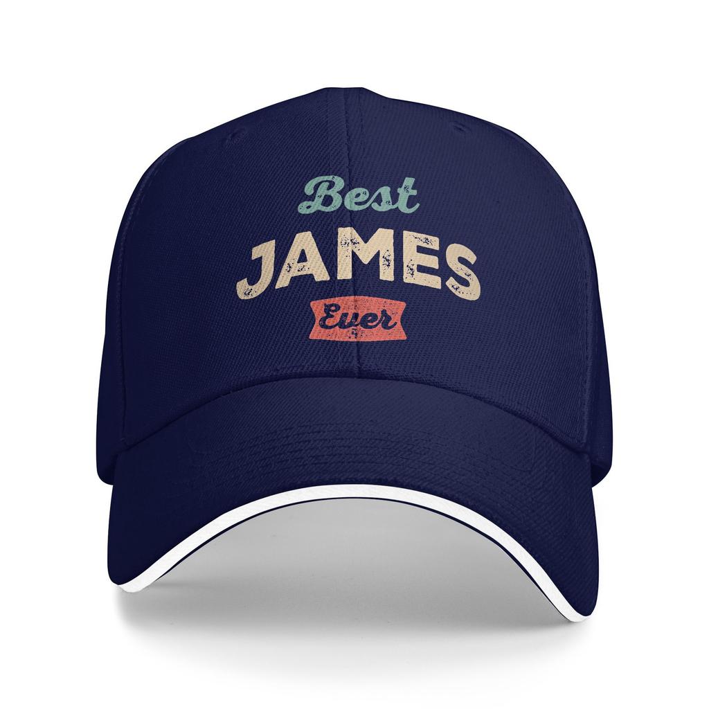 Best James Ever Funny Baseball Cap  Running Hippie Sun-Proof Trucker Hat Men Adult Casual Custom DIY Snapback Cap