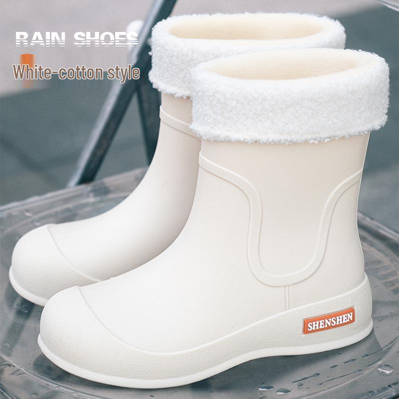 

Корейський стиль жіночої моди водонепроникні гумові чоботи - високі протиковзкі, довгі трубки для вулиці з гумовим покриттям Size 40