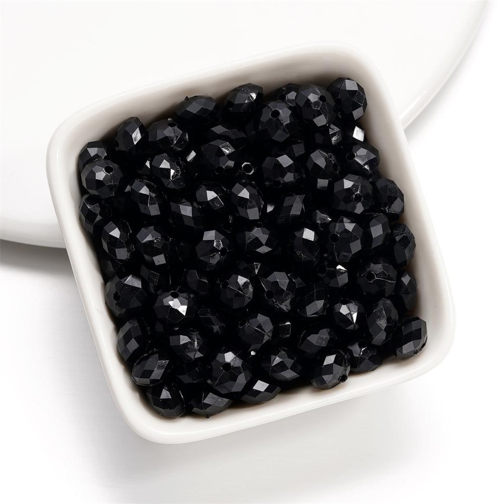 

20-100pcs/lot 4-10mm Black White Acrylic Flat Charm Spacer Loose Beads for DIY Necklace Bracelet Jewelry Making Supplies 4mm x 100pcs