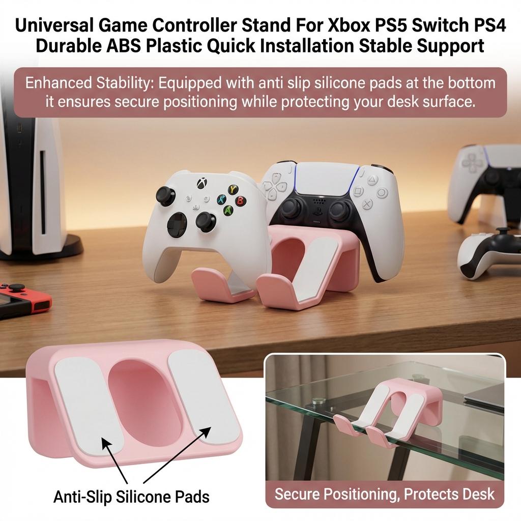 Universal Game Controller Holder Stand Compatible Quick Installation Stable Support for Gaming Accessories