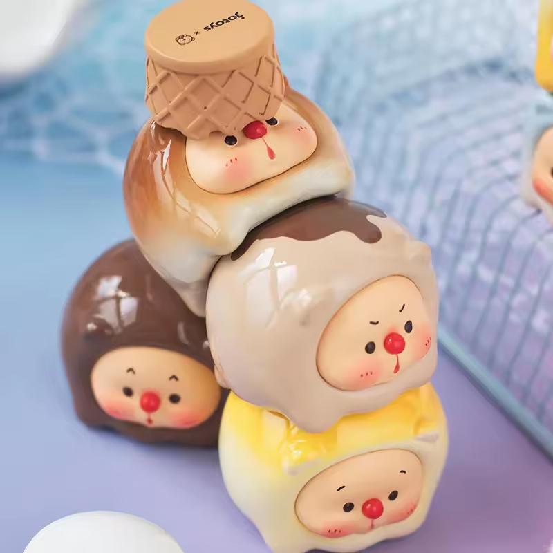 Oyo Bear Cub Ice Cream Series Anniversary Stackable Blind Box Trendy Mini Doll Gift Garage Kit Ornament Kids Gift Toy