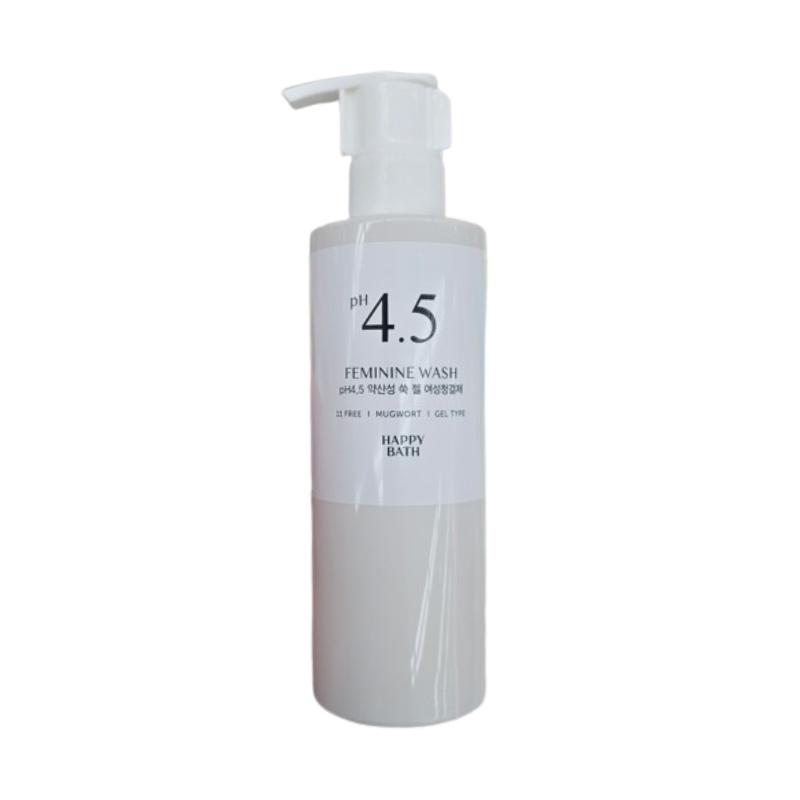 Happy Bath pH 4.5 Mild Acidic Gel Feminine Wash 200g | Mugwort Scent, Gentle Low-Irritation Intimate Cleanser 200g