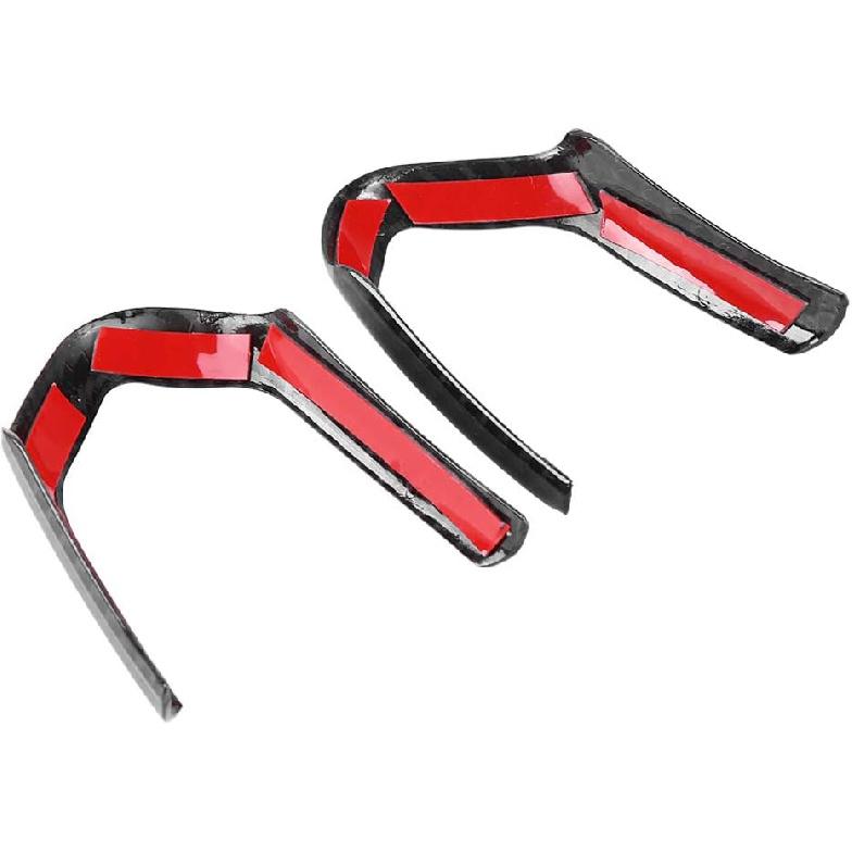 2 Stück Lenkradverkleidung, Auto-Panel-Rahmenverkleidung Kohlefaser-Abdeckung für F20 F22 F30 F F10 F06 F15 F16