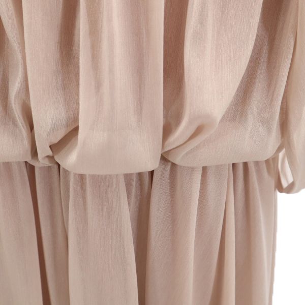 unused nano universe Check switching Five-quarter sleeve Spandex drape 2-way one piece Women Used