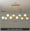 Dining Room Ceiling Chandelier Suspension Horizontal Glass Balls Chandeliers Kitchen Hanging Lamp Office Front Desk Lights
