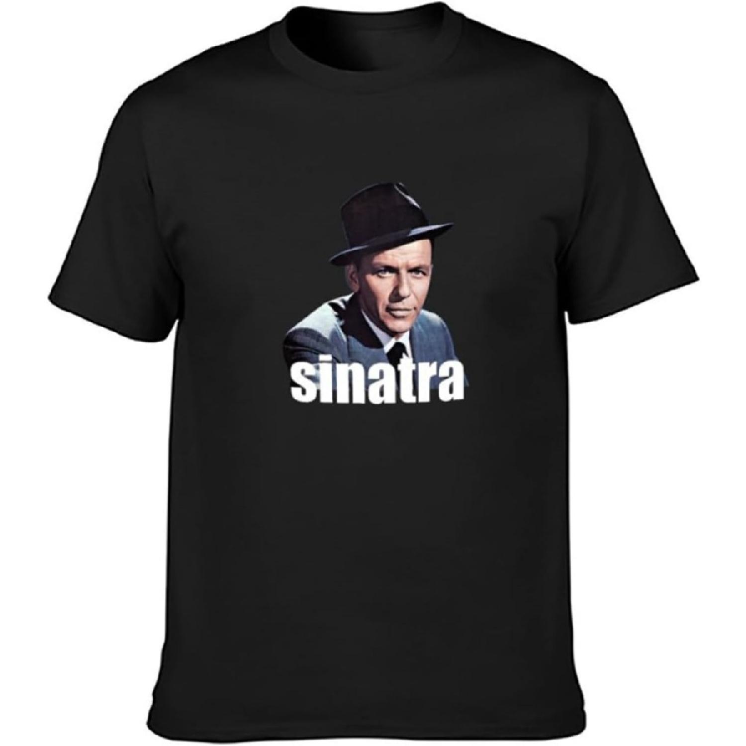 Черная футболка с изображением поп-певца Фрэнка Синатры XXXXXL разноцветный
