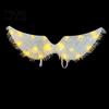 LED Costume Accessories Light-Up Angle Wing, Glowing Feather Wing for Kids Girls, Wings with Lights Fairy Props Christmas Halloween Stage Performance