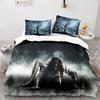 Horror Theme Duvet Cover Set Gothic Spooky Bedding Set for Teens Adult Men Terror Halloween Quilt Cover King/Queen/Full Size