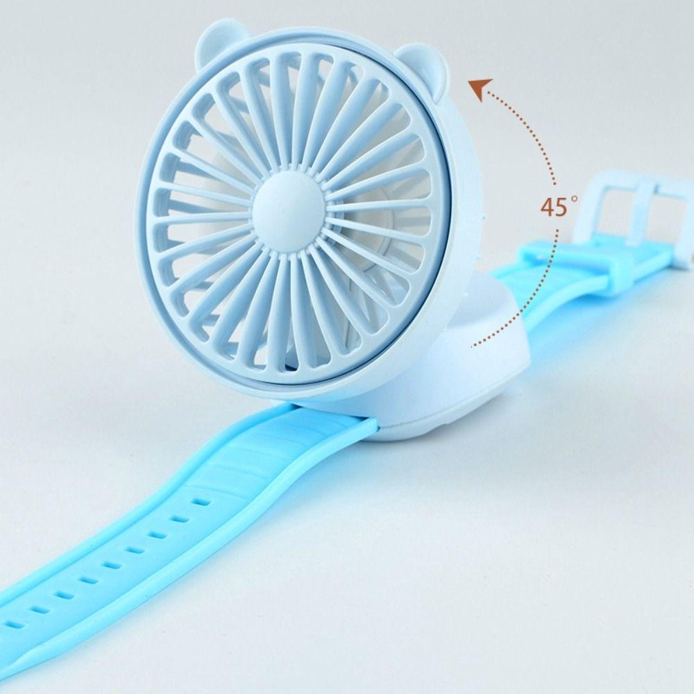 Mini Watch Small Fan Rechargeable Bracelet Fan Creative Wristband Fan  Outdoor Activities