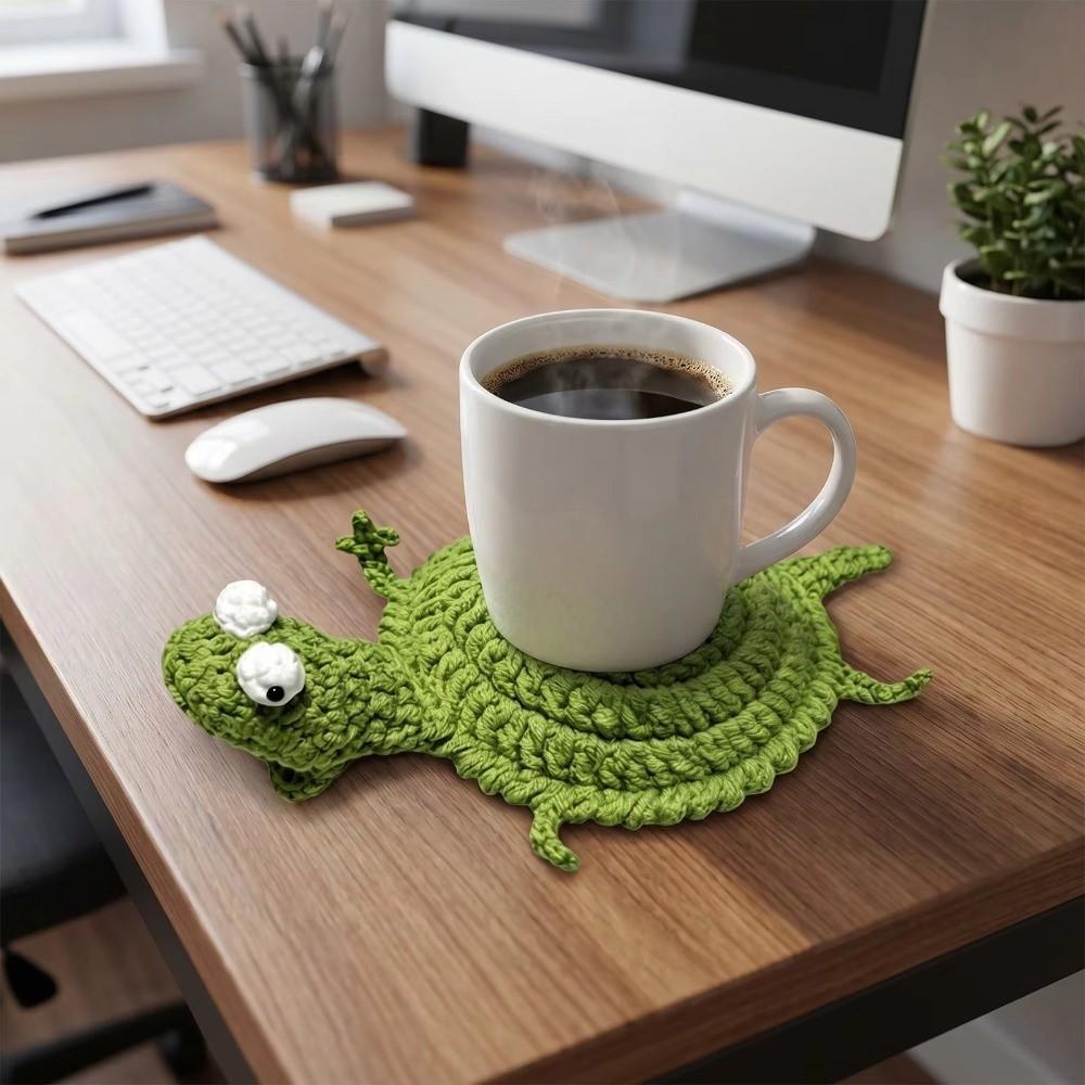 Cartoon Knitted Animal Coaster Creative Drink Insulation Pad Gift Water Cup Mat Cafe Use