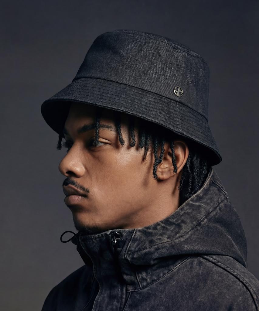 Eondeokeonteulol Big Size Oversized Denim Bucket Hat Unisex Bucket Hat Uc / Over Fit Bucket / Denim Bk