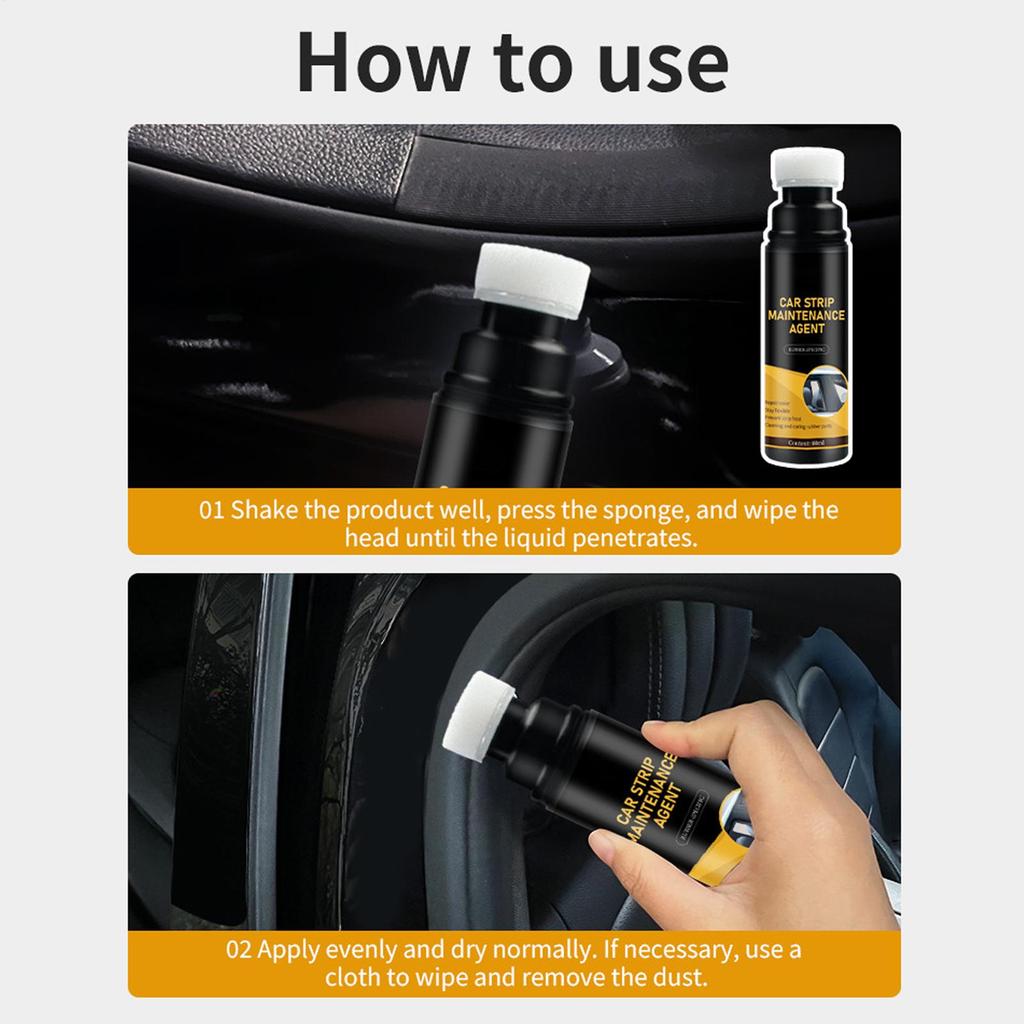 Rubber Seal Protectant 80ml Weatherproof Reduce Noise Lubricant Car Rubber Strip Maintenance Agent For Auto Sunroof Windows