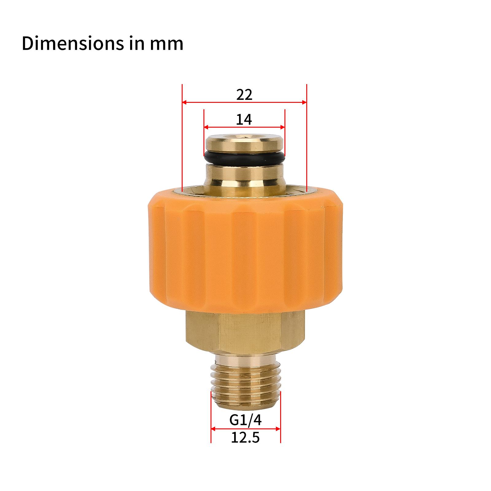 

Пистолет для мойки высокого давления, байонетный адаптер, адаптер для насадки для пены для снега, адаптер для насадки для мойки автомобиля высокого давления, разъем для пенного пистолета для Karcher