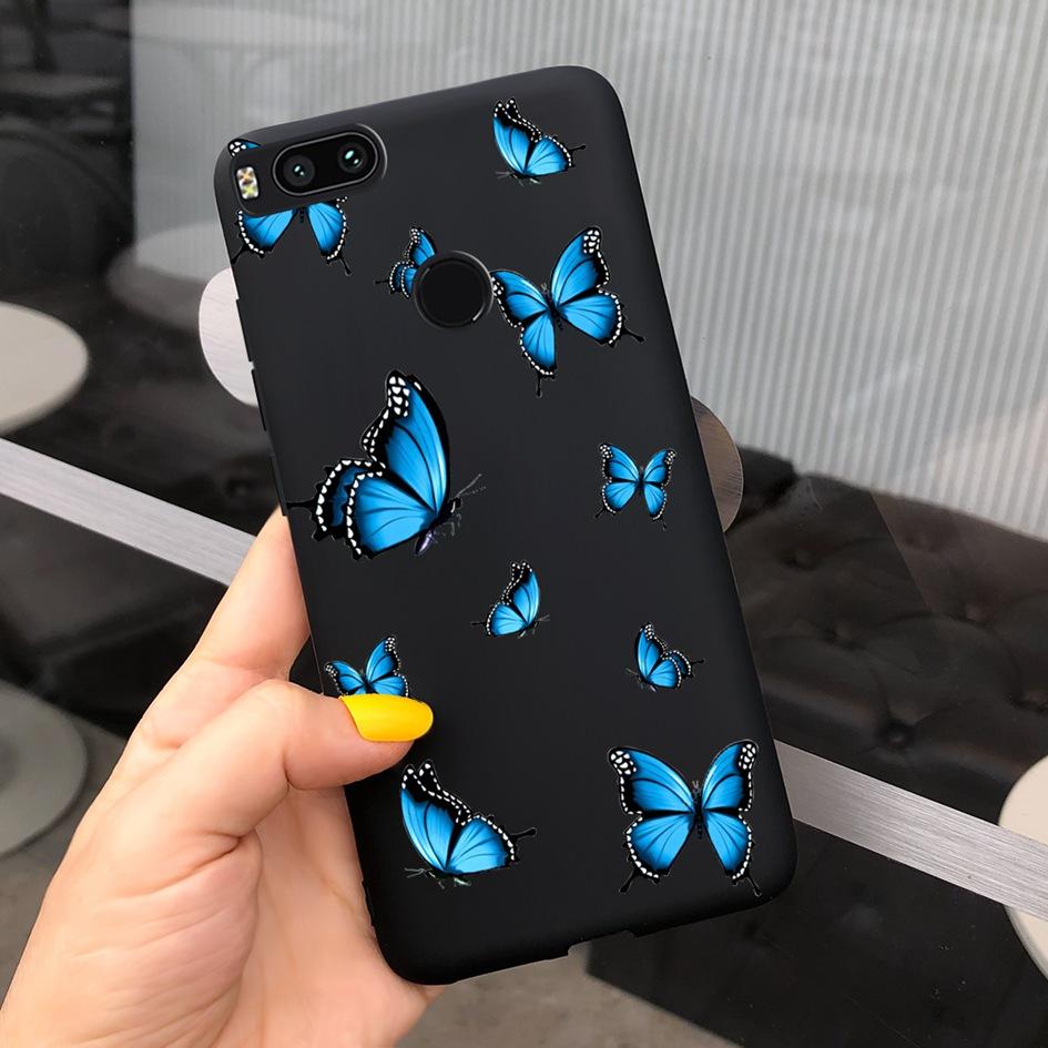 

For Xiaomi Mi A1 5X Case New Butterfly Sunflower Patterns Soft Protector Bumper Cover For Xiomi Mi A1 MiA1 Mi5X Phone Cases 5.5 Xiaomi Mi A1