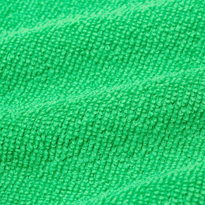 Luxurious Green Microfiber Washcloths For Auto Car Care And Soft Cleaning Towels