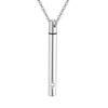 [InfuMemo] Urn Necklace for Ashes, Stainless Steel Cylinder Cremation Jewelry, Mini Urn Memorial Ashes Jewelry for Women