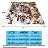 1PC Tazmanian Devil Patterned Flannel Blanket Suitable For All Seasons For Home Decor Warmth And Comfort Gifts Holiday Present