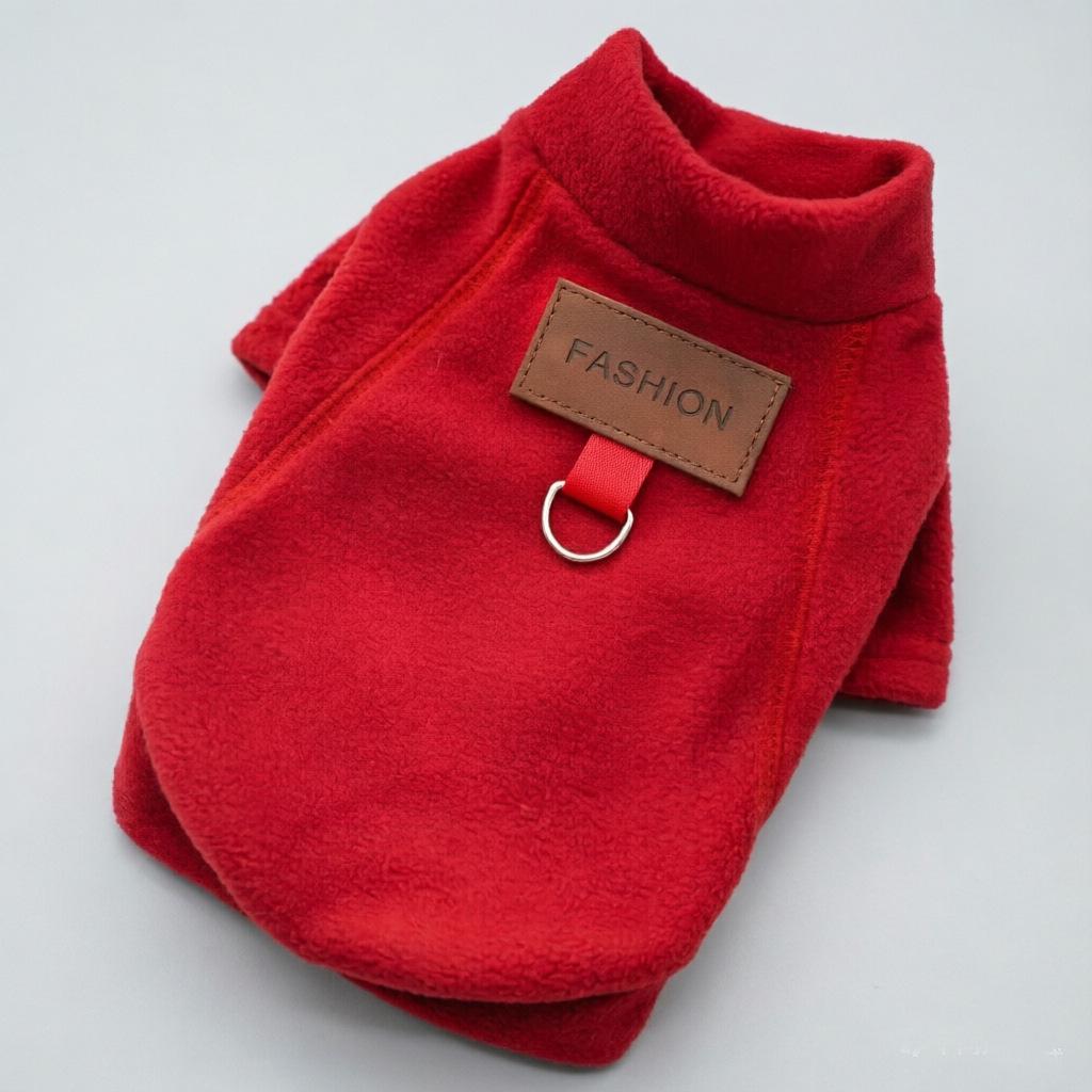 Warm Fleece Cat & Dog Winter Clothes - Velvet Lined for Bichon, French Bulldog, Puppy