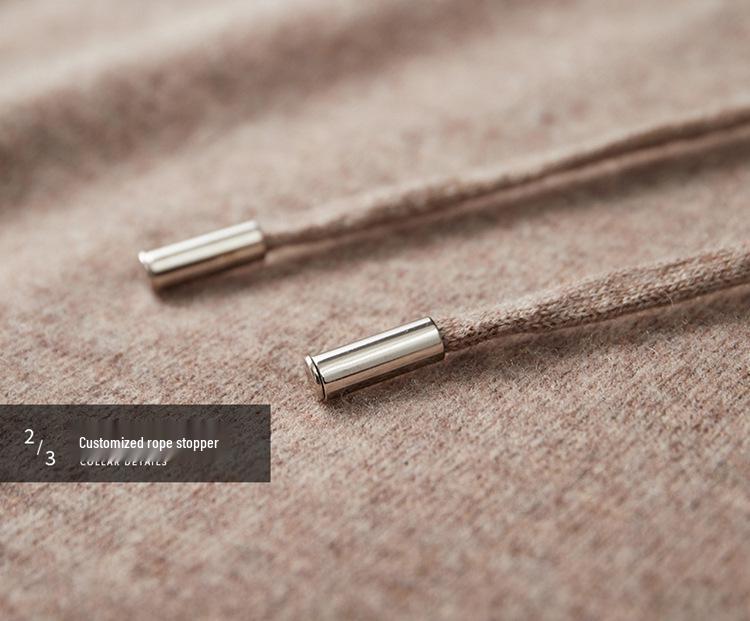 Men's Thick Wool Knit Pullover Hoodie - Autumn/Winter Collection