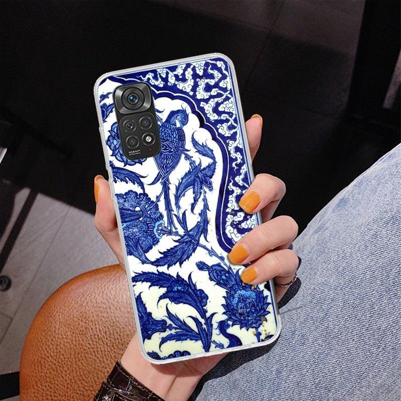 

Blue And White Porcelain Phone Case For Xiaomi Redmi Note 15 14 13 12S 12 11 Pro Plus 14S 11S 11E 10 10S 11T 5G Personalized Cov Note 12 Pro Plus
