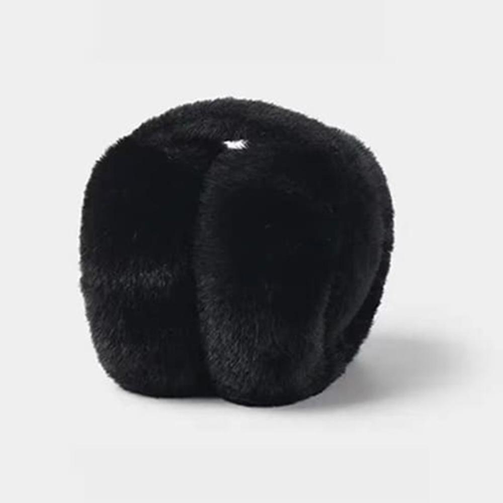 Cache-oreilles d'hiver moelleux – Cache-oreilles pliables en fausse fourrure, 5 couleurs, de Corée