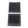 2PCS Attic Vent with Protective Mesh Aluminum Wall Vent Square Louver Ventilation Grille for Exterior Door Garage