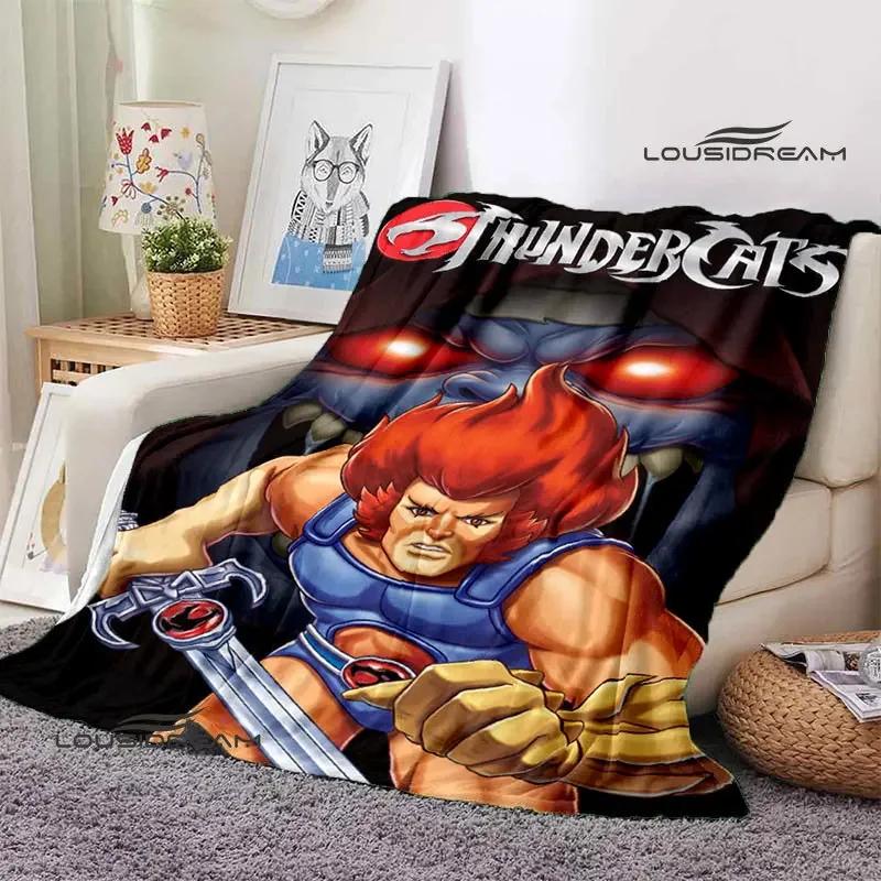 Thundercats Cartoon-Druckdecke, warme Decke für Kinder, T-Flansch-Decke, Heimreisedecke, Bettauskleidung, Geburtstagsgeschenk
