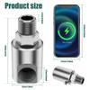 3/1PCS Hose Reel Swivel with Grease Zerk Heavy Duty Hose Reel Parts Fitting 1/2inch MXF High Pressure Swivel Connector