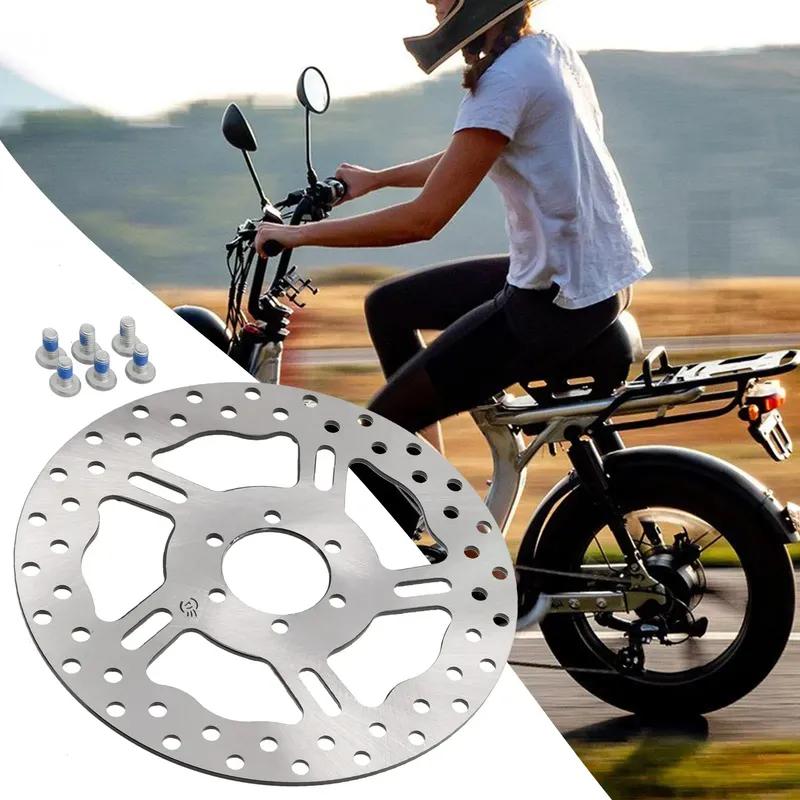Electric Bicycle Disc Brake Rotor 160MM/170MM  6 Hole For Ebike E-Scooter 2.3mm/2.5mm/3mm Thickened Disc Cycling Accessories