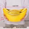 Feng Shui Gold Ingot Ornament for Wealth: New Year Hollow Plastic Candy Box Decor