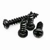 10,000 Blackened Carbon Steel Phillips Round Head Self-Tapping Screws for Woodworking, Furniture, and Electronics.