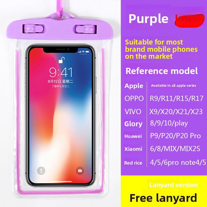 

Универсальный водонепроницаемый чехол для телефона из ПВХ, плавающий сухой мешок для плавания, дайвинга, пляжного отдыха, использования на открытом воздухе General фиолетовый