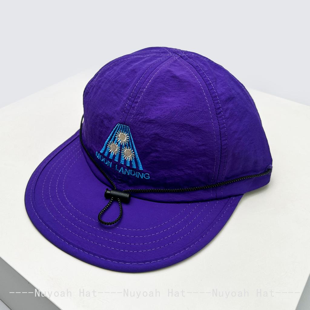 And Women Korean Style Quick-Dry Embroidered Letter Prints Baseball Caps Sun Protection Adjustable Drawstring All-Match Peaked Hats Ins Fashion