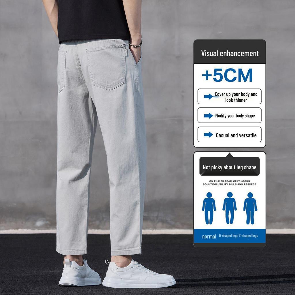 Men's Slim Straight Loose Business Casual Wide-Leg Pants for Spring/Summer