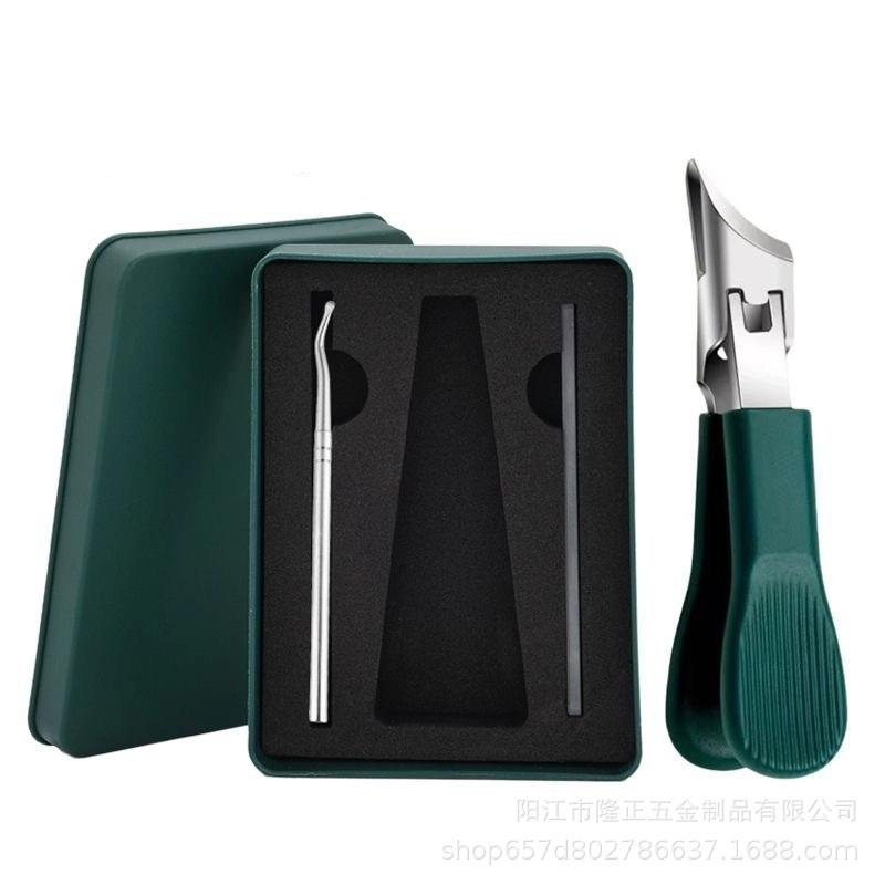 1/3 Pcs Large Opening Nail Clipper With Slanted Tip High-End Anti Splash Single Armor Groove Nail Clipper Thick Toenail Pliers