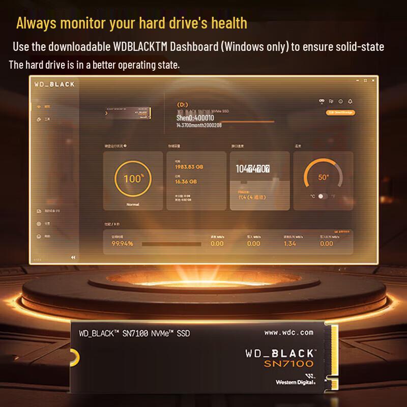 Western Digital High-Performance M.2 NVMe SSD