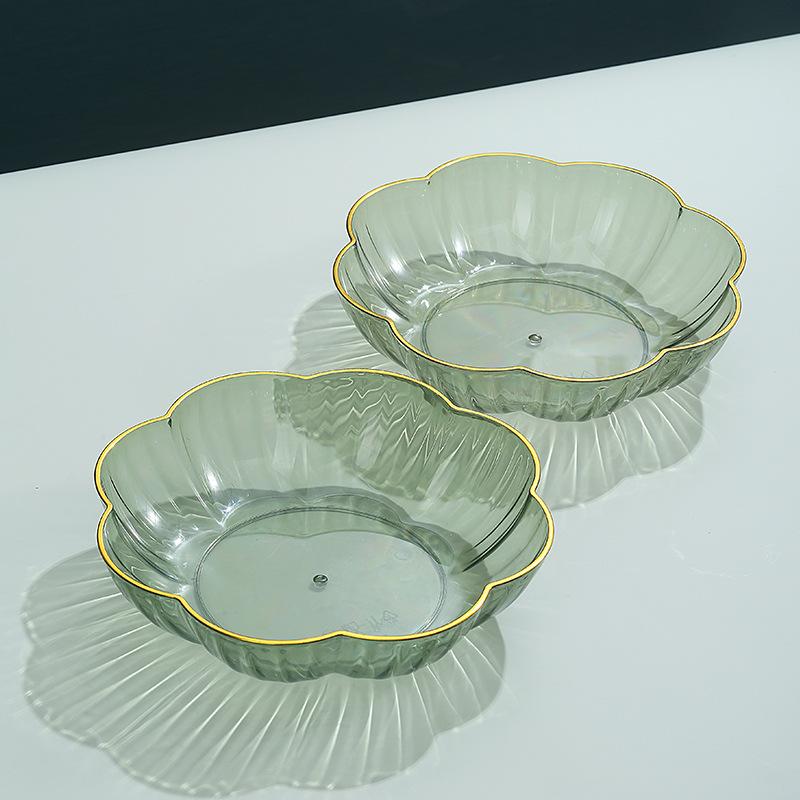 Fruit Plate Household Living Room Coffee Table Fruit Plate High-End Fruit Basin Plate Snack Plate Fruit Basket Fruit Basin