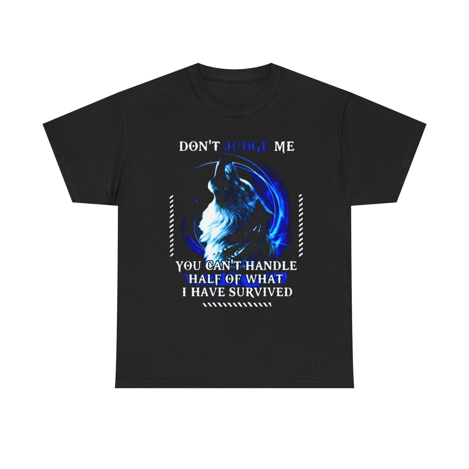 Don t Judge Me/Wolf Unisex Heavy Cotton Tee S