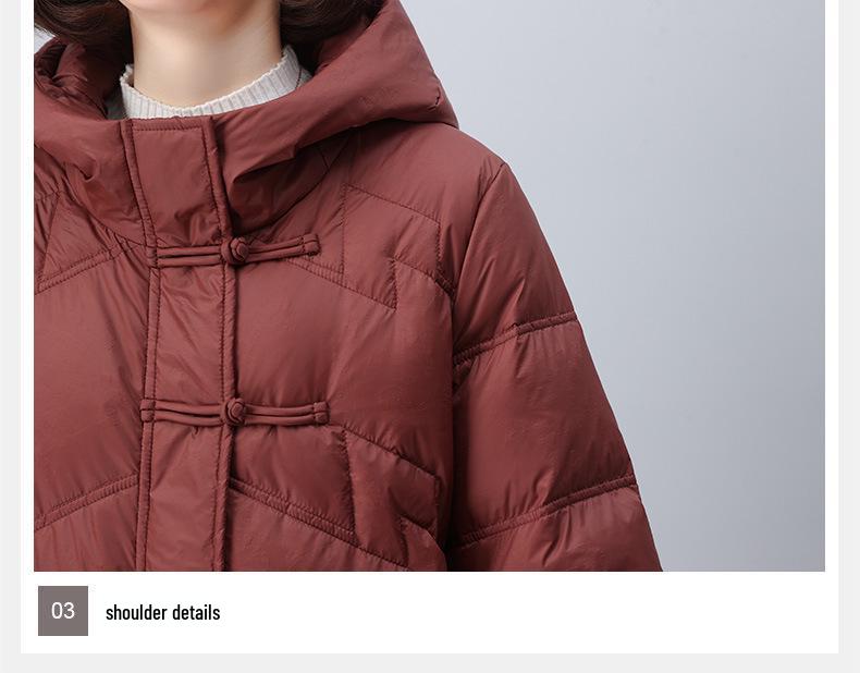 Women's Winter Plus Size Cotton Coat - Fashionable, Thick, and Age-Reducing for Middle-aged and Elderly
