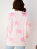 2025 Fall/Winter Women's Star Print Pullover Sweater - Trendy European American Loose Fit