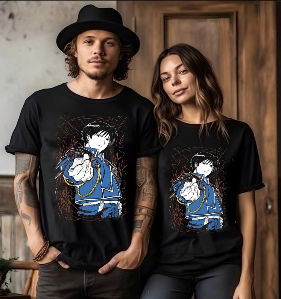 

Fullmetal Alchemist Roy Mustang Anime Manga Unisex Tshirt T-Shirt Tee ALL SIZES L