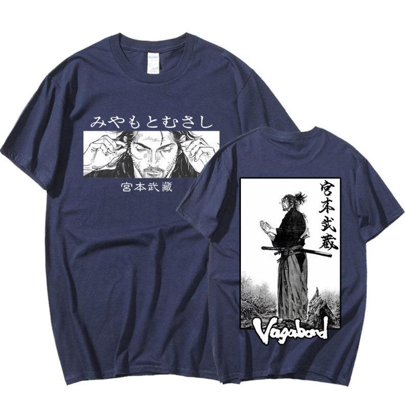 

Аниме Bagabondo Vagabond футболка Манга Миямото Мусаси футболка с коротким рукавом летние мужские и женские повседневные хлопковые футболки большого размера L