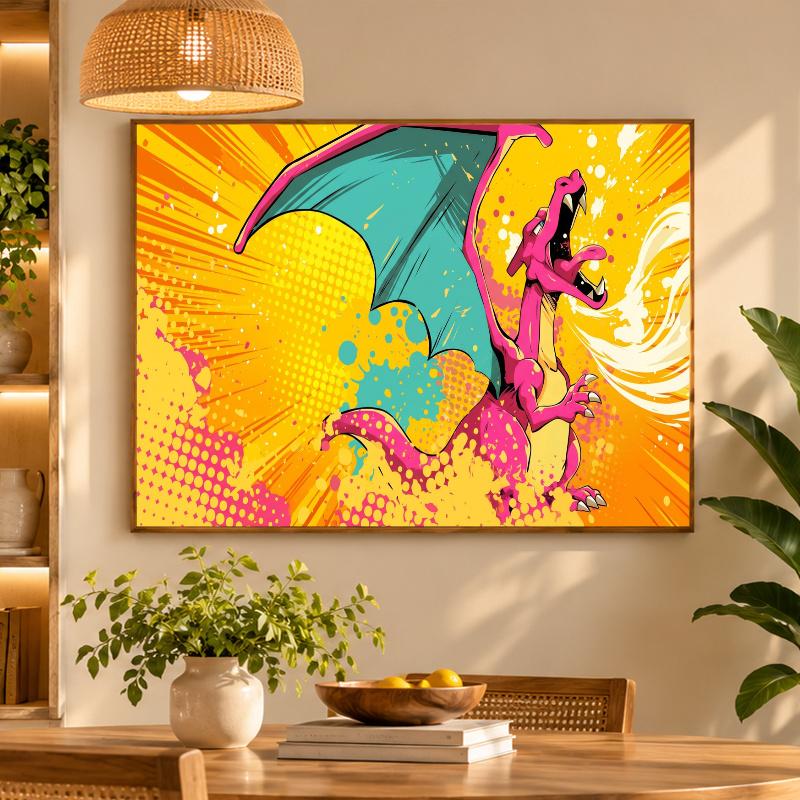 5D Diamond Painting Charizard DIY Full Drill Diamond Art Kit Home Decoration