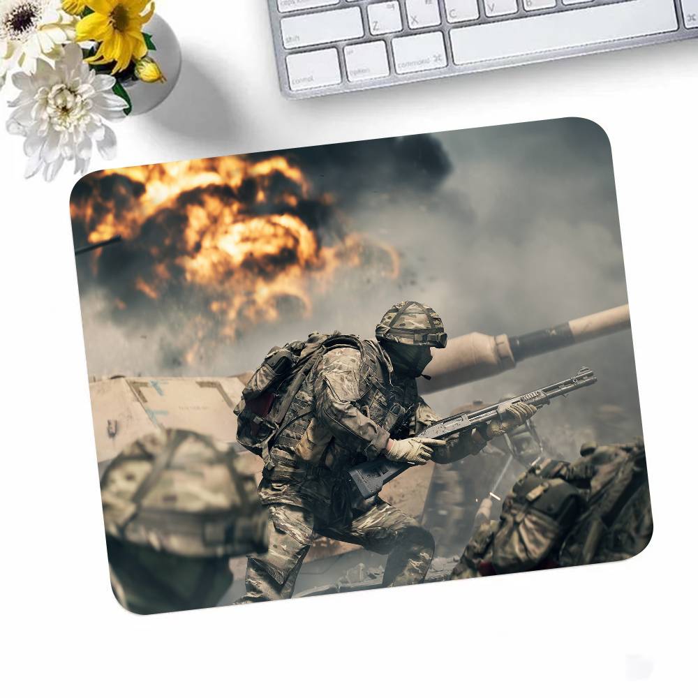 Game Battlefield 6 Mousepad Small LockEdge Mouse Pad For Gamers Computer Desk Pad Rectangular Anti-slip Rubber