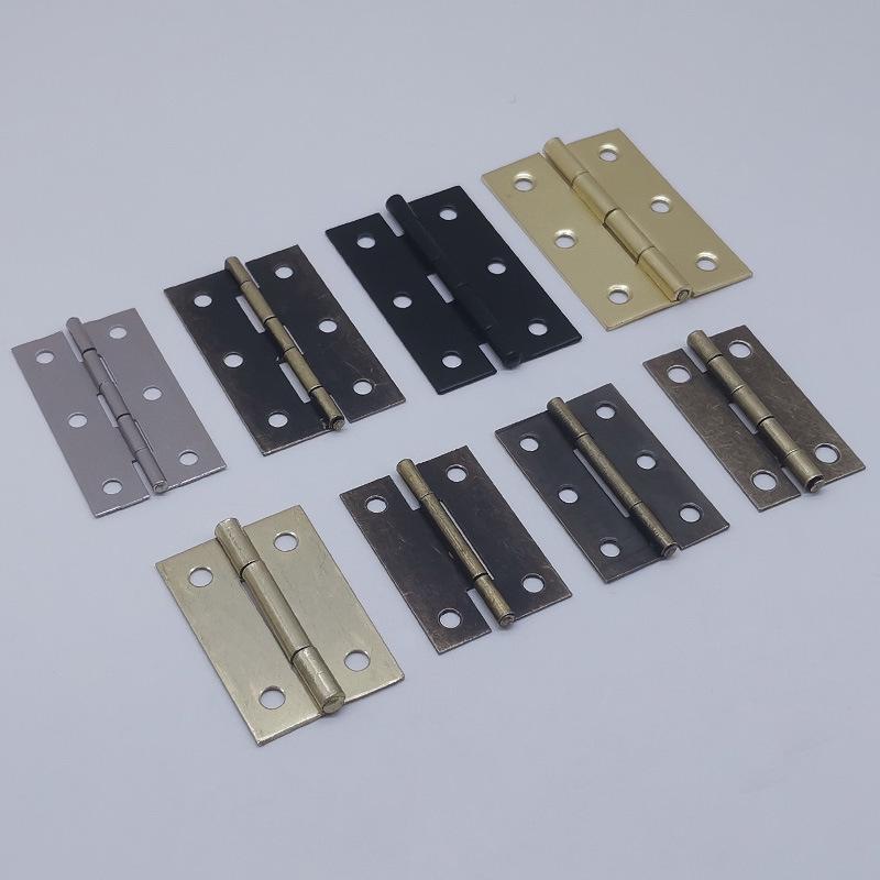Flat Crown Hinges in Gold, Silver, Antique Bronze - Available in 1.5, 2, 3, & 4-inch Sizes