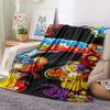1PC Superthings Patterned Flannel Blanket Suitable For All Seasons for Home Decor Warmth and Comfort Gifts Holiday Present