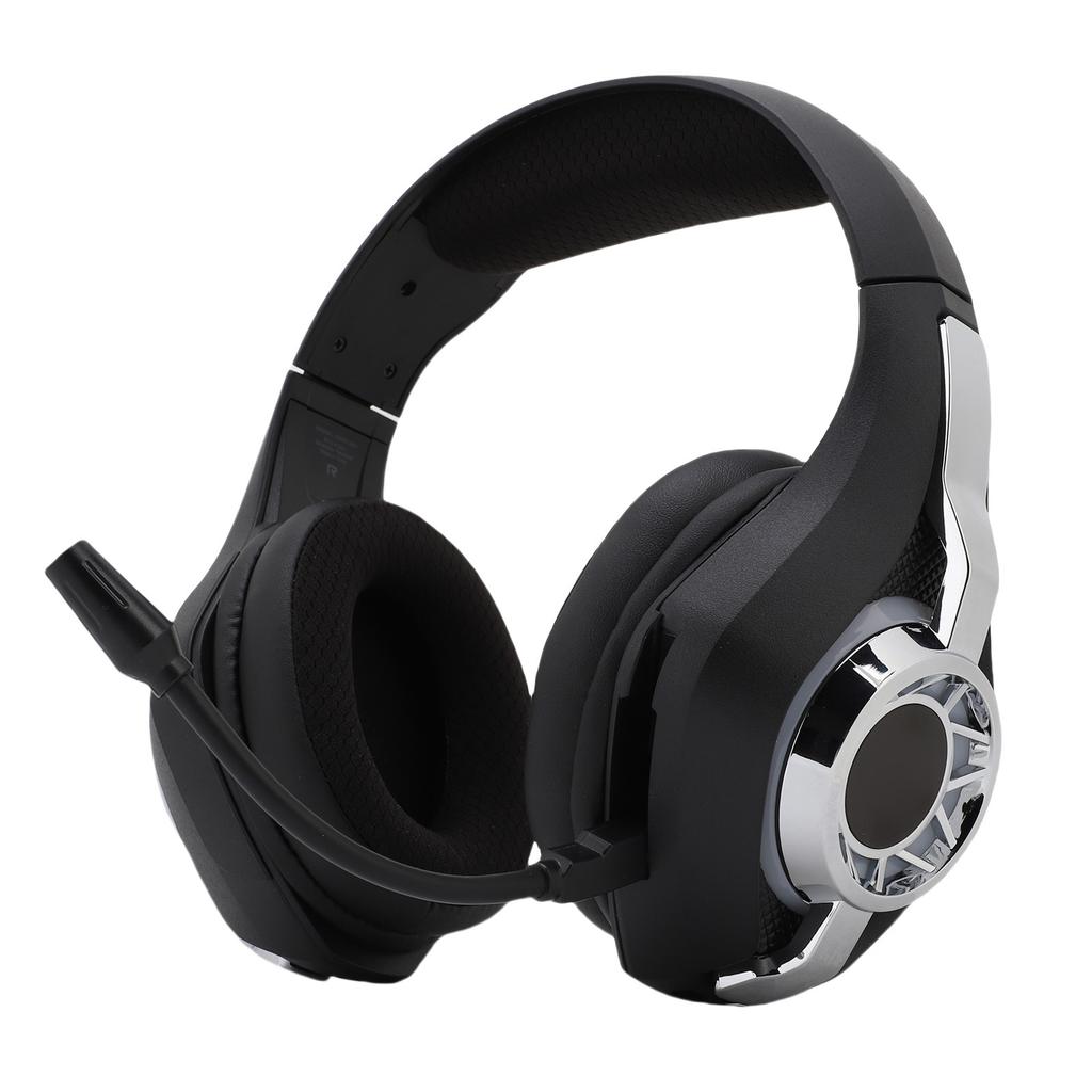 Wireless Gaming Hdset with 2.4GHz/ /Wired Modes, RGB Lighting Game Hdphones with Noise Canceling Mic, 7.1 Surround Sound, for PC, Game Console,