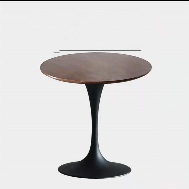 European Simple Round Dining Table for Home, Balcony, or Coffee Shop