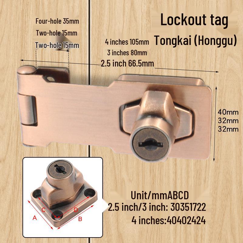 Three-Digit Multi-Purpose Mechanical Password Lock for Cabinets and Drawers